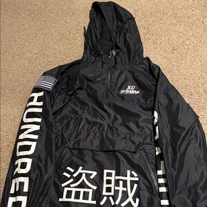 Hundreds Black Windbreaker Jacket